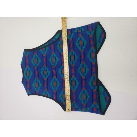 Pendleton High Grade Western Wear Southwestern Aztec Vest Size 10 12% Cotton - Picture 7 of 7